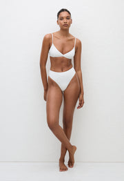 Nineties High Waist Brief - Chalk Crinkle - Matteau